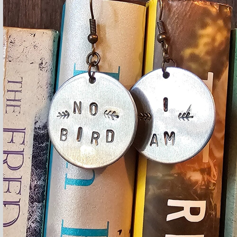 "I am no bird" Handcrafted Earrings